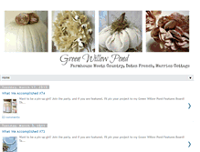 Tablet Screenshot of greenwillowpond.com